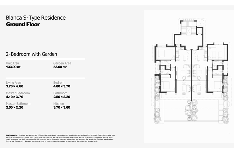 2 BR Apartment with Garden & Shared pool - 4